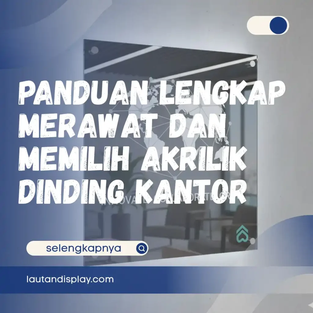 Ilustrasi akrilik dinding kantor