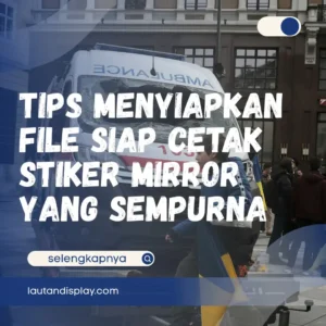 Ilustrasi cetak stiker mirror