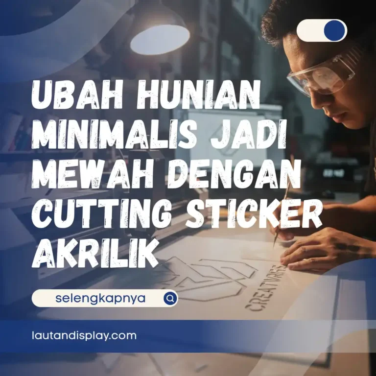Ilustrasi cutting sticker akrilik