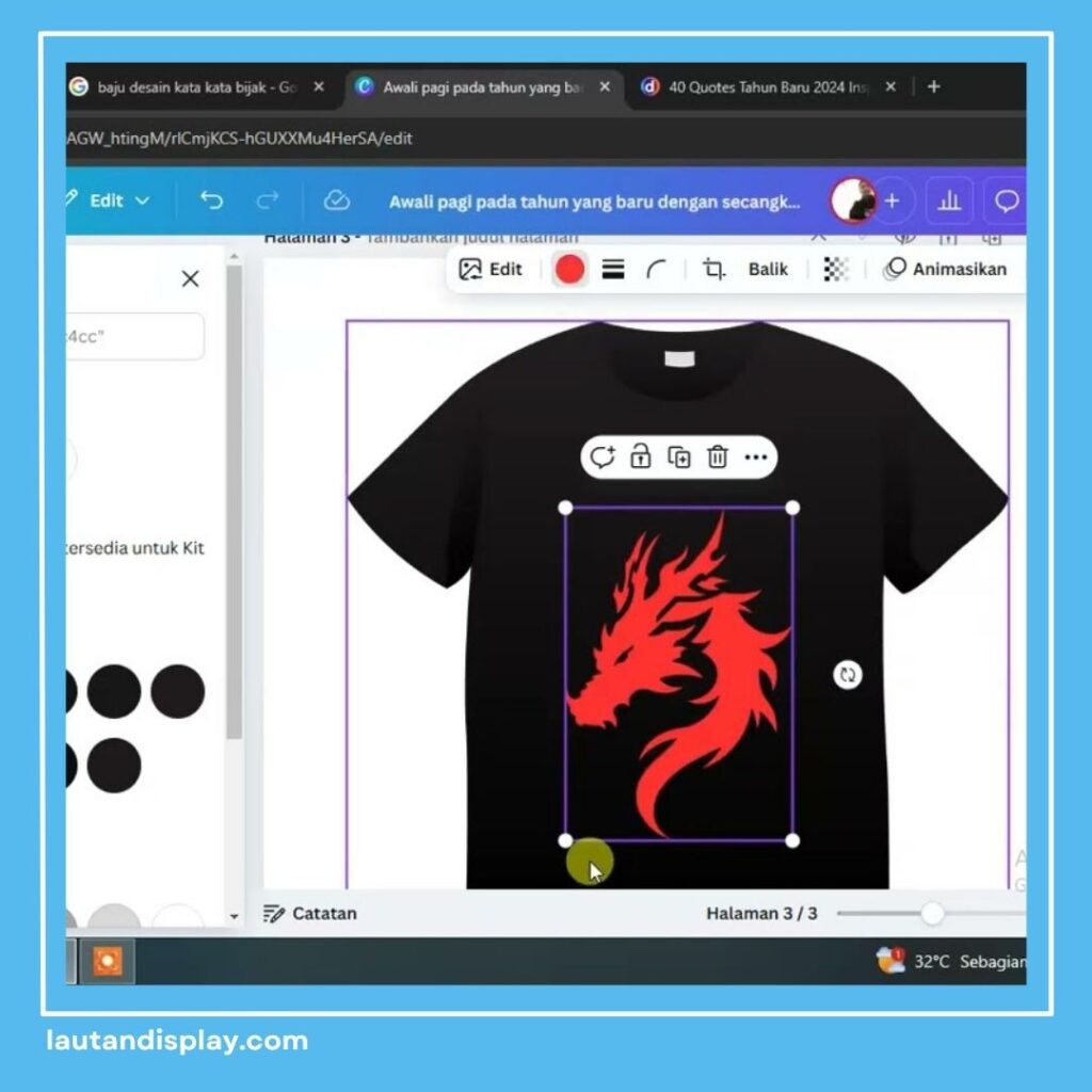 Cara Design Baju di Canva