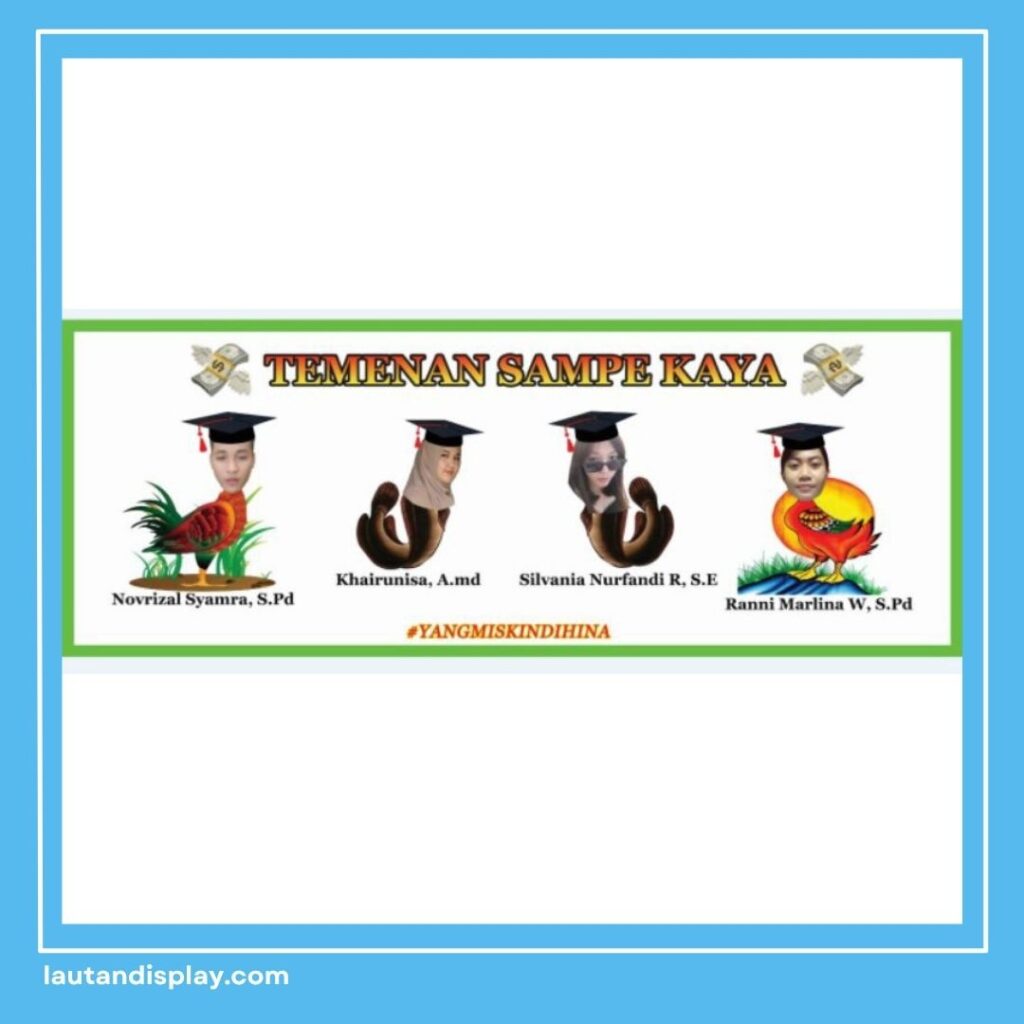 Desain Banner Wisuda Lucu