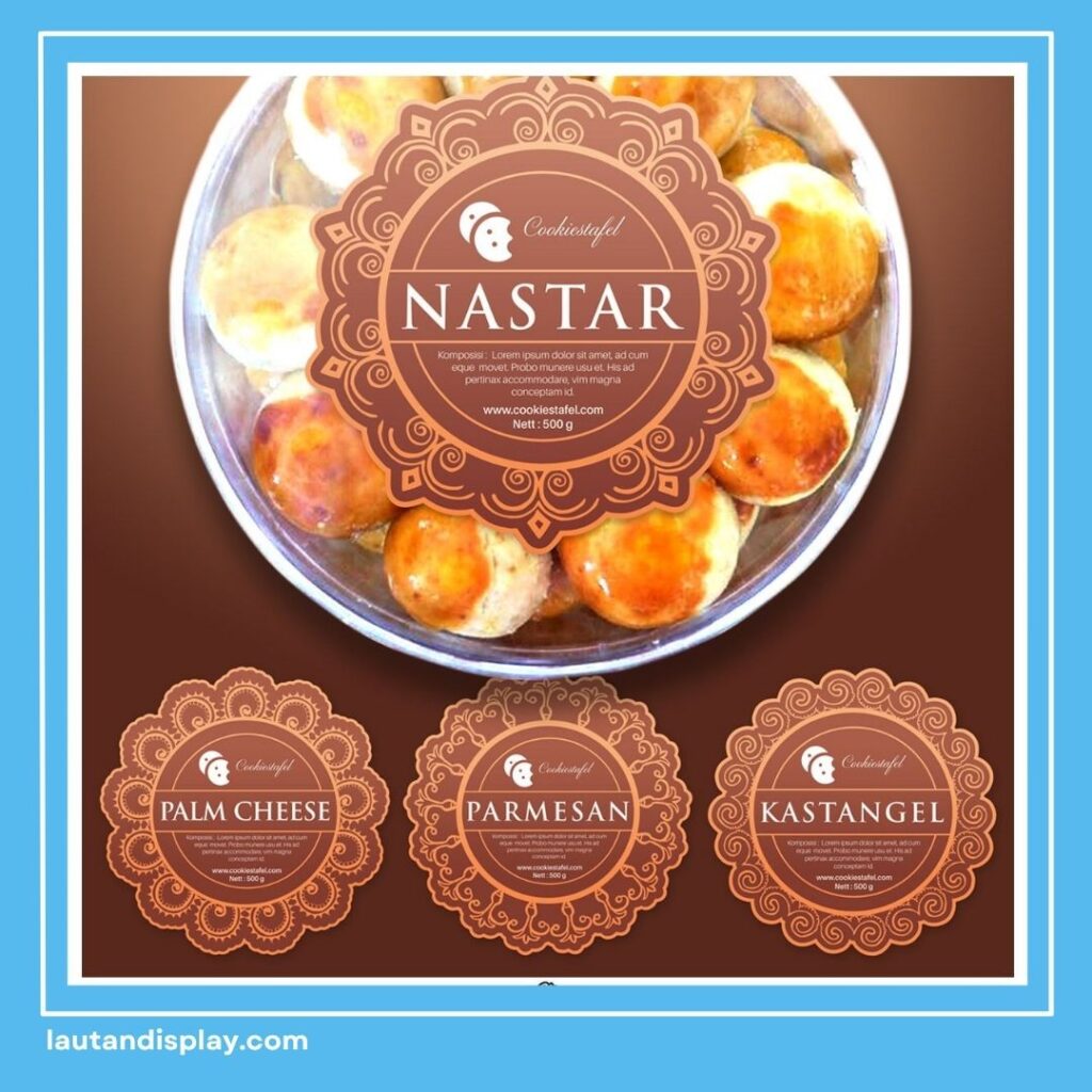 Desain Stiker Kue Kering