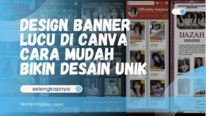 Design Banner Lucu di Canva