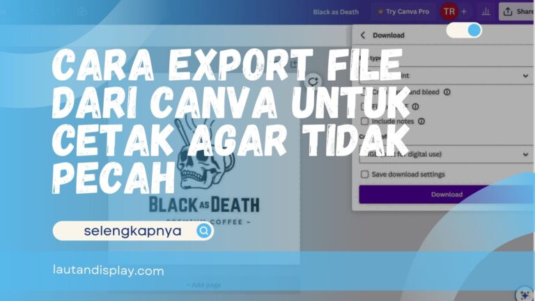 Cara Export File dari Canva