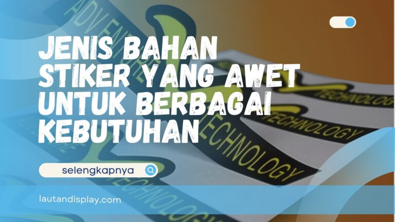 Jenis Bahan Stiker
