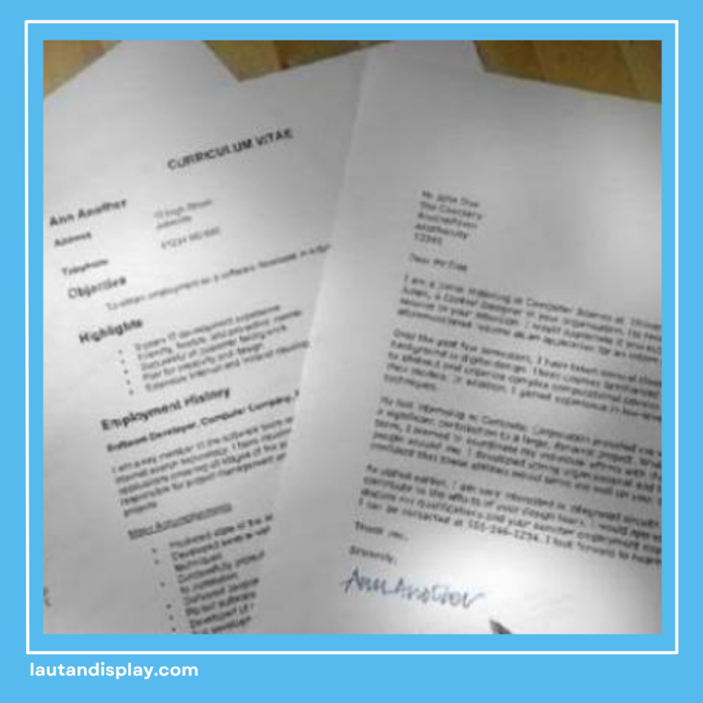 curriculum vitae dan dokumen pendukung