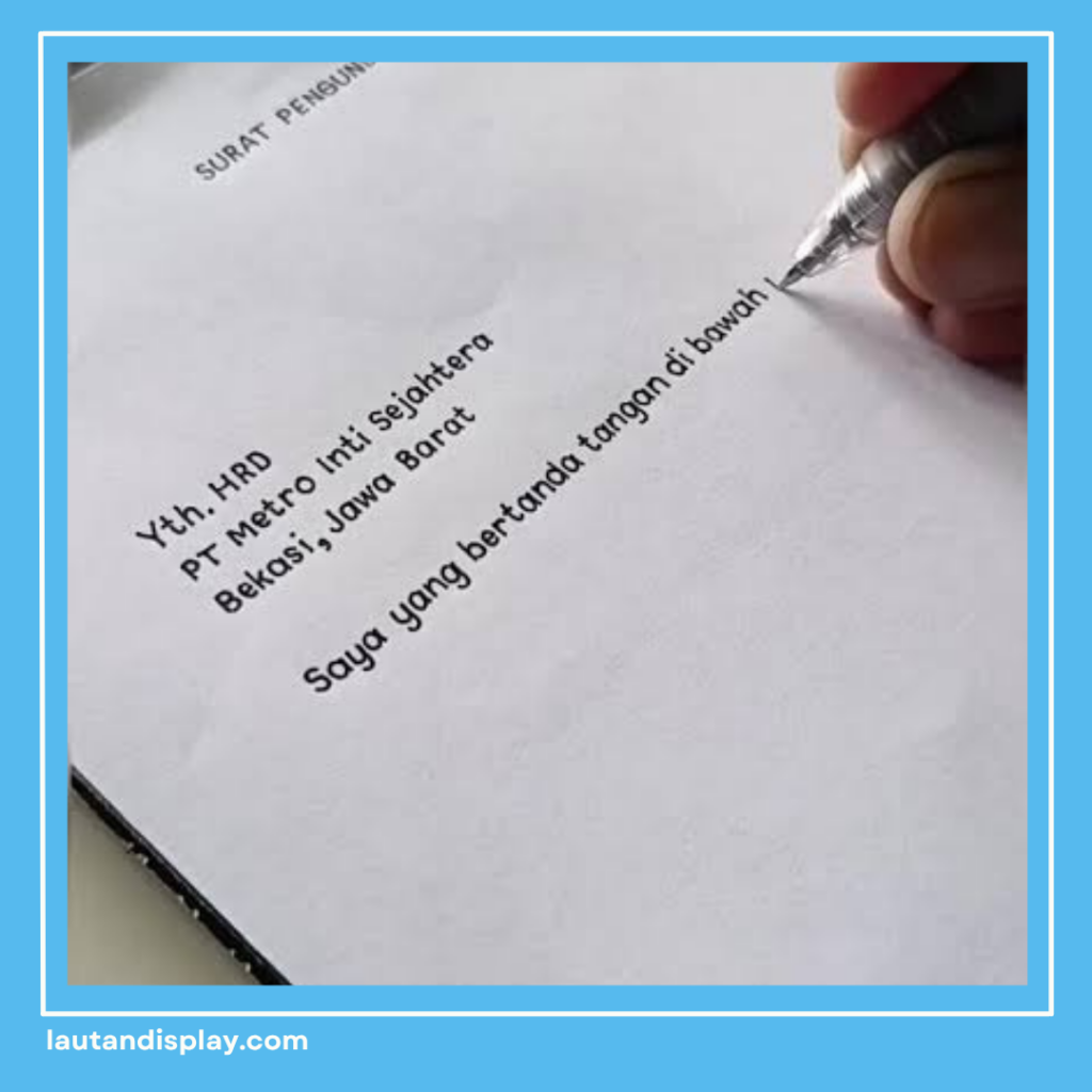 format surat pengunduran diri resmi