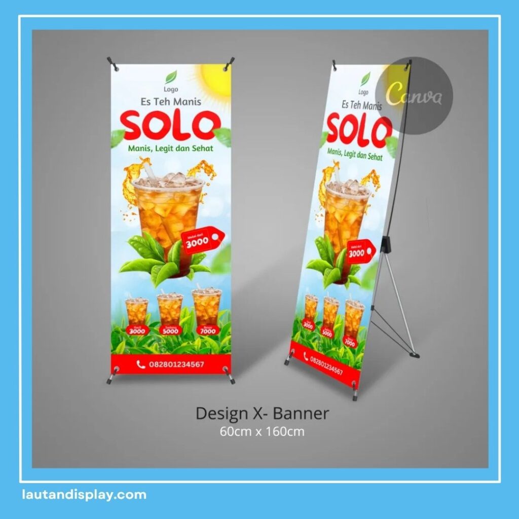 Ukuran X Banner di Canva yang Tepat