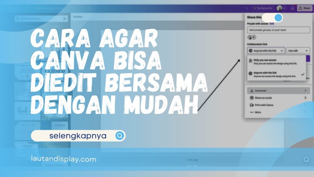 Cara Agar Canva Bisa Diedit Bersama