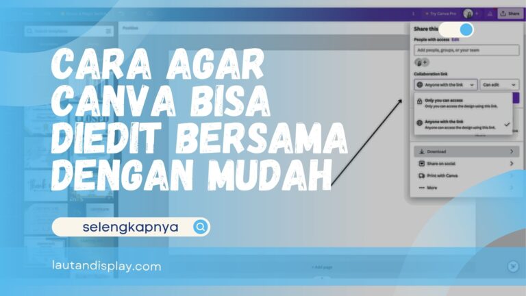 Cara Agar Canva Bisa Diedit Bersama