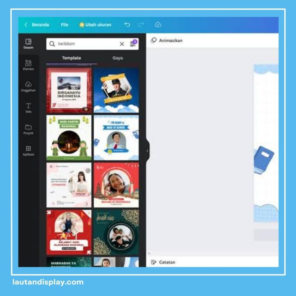 Cara Edit Twibbon di Canva