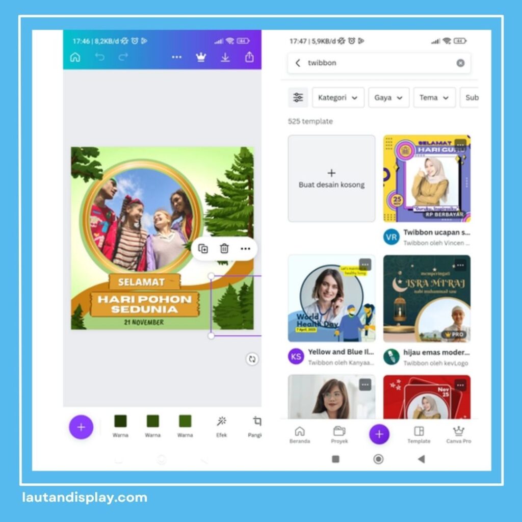 Cara Edit Twibbon di Canva