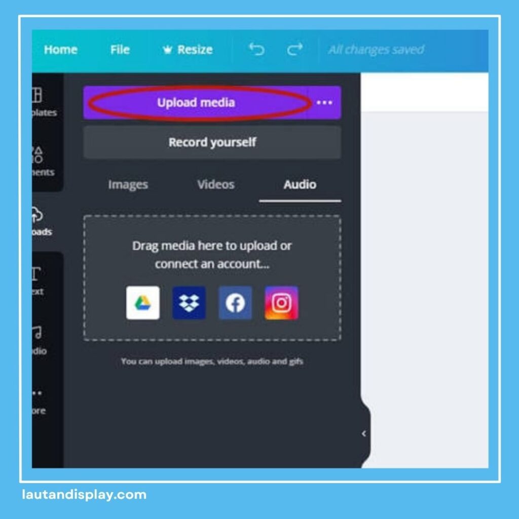 Cara Menambahkan Audio di Canva