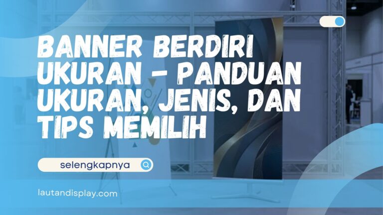banner berdiri ukuran